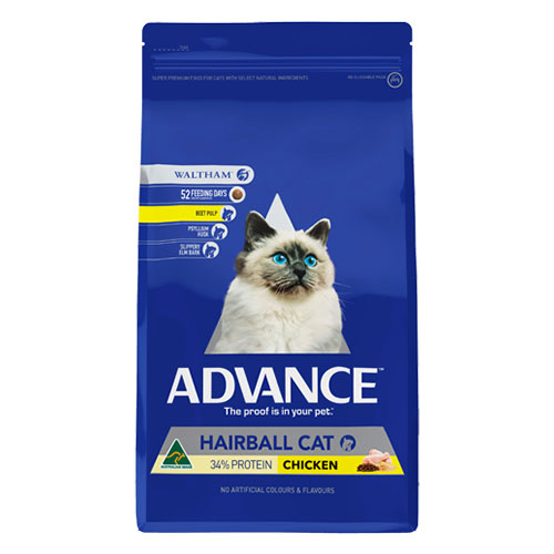 Advance Adult Cat Hairball Control with Chicken Dry for Food