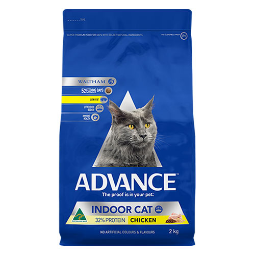 Advance Adult Indoor With Chicken Dry Cat Food for Food