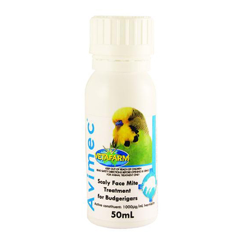 Vetafarm Avimec - Scaly Face Mite Treatment for Birds 50 ml