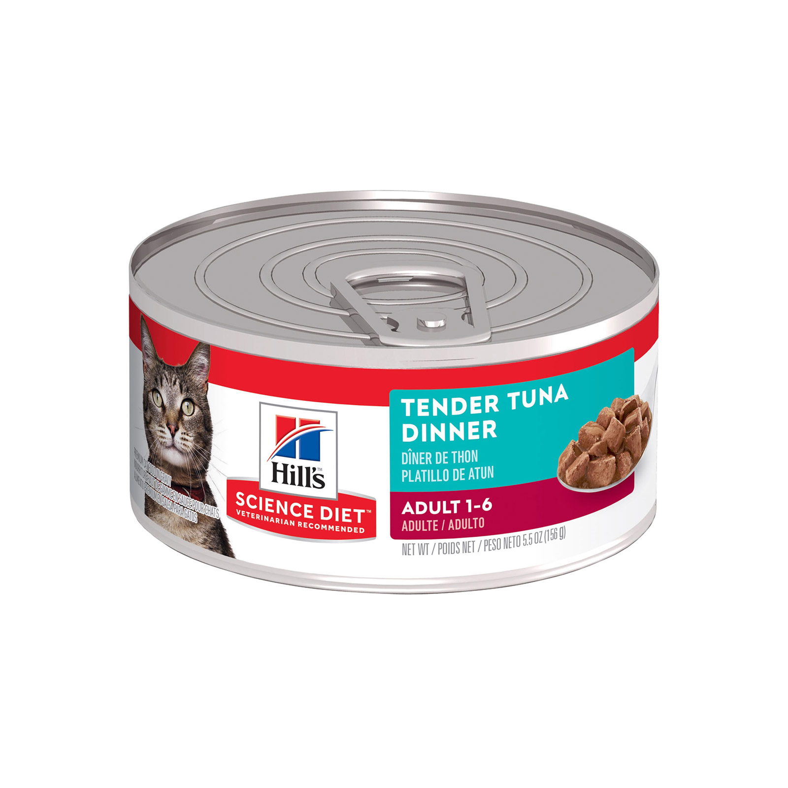 Hill's Science Diet Adult Tender Tuna Dinner Canned Wet Cat Food 156 Gm