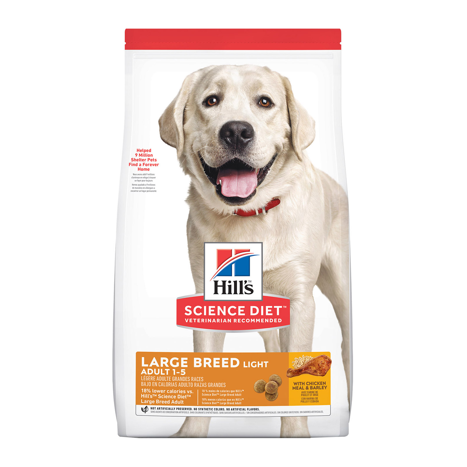 Hill's Science Diet Adult Light Large Breed with Chicken Meal & Barley Dry Dog Food for Food