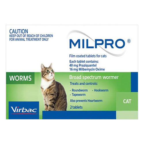 Milpro Allwormer for Cats (Over 2 kg)