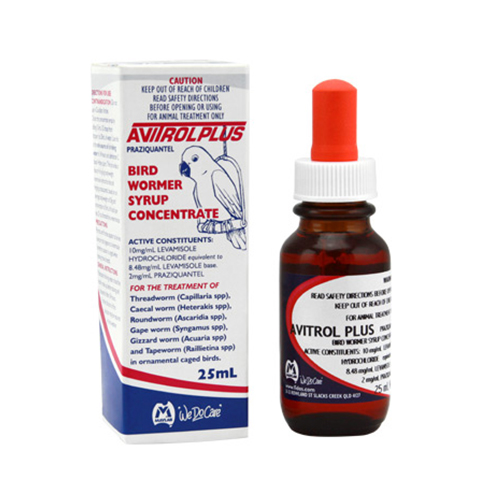 Avitrol Plus Wormer Syrup Concentrate for Birds for Bird Supplies