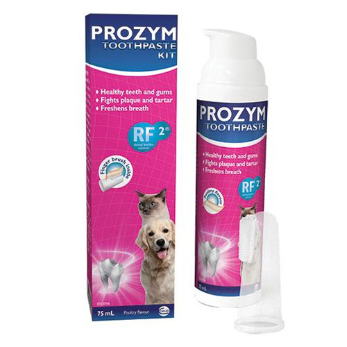 Prozym Rf2 Dental Toothpaste Kit (Chicken Toothpaste + Fingerbrush) for Dogs