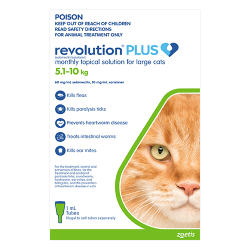 Revolution Plus for Large Cats 5 - 10Kg (Green)