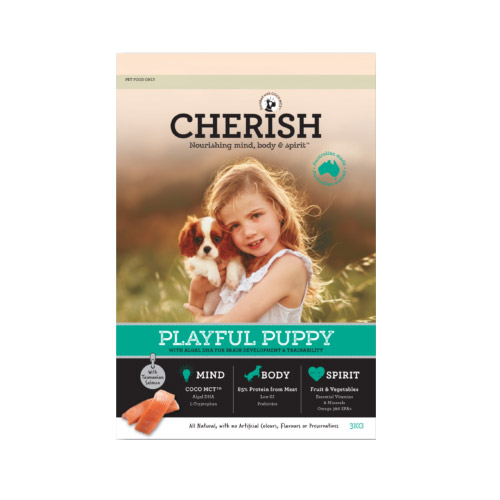 Cherish Playful Puppy Salmon And Chicken Dry Dog Food for Food