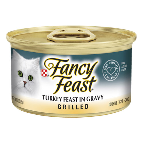 Fancy Feast Cat Adult Grilled Turkey Feast in Gravy for Food
