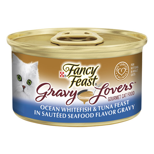 Fancy Feast Cat Adult Gravy Lovers Whitefish & Tuna for Food