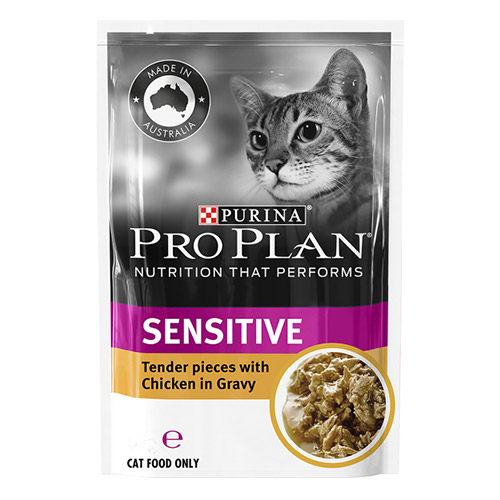 Pro Plan Cat Adult Sensitive Chicken Pouch for Food