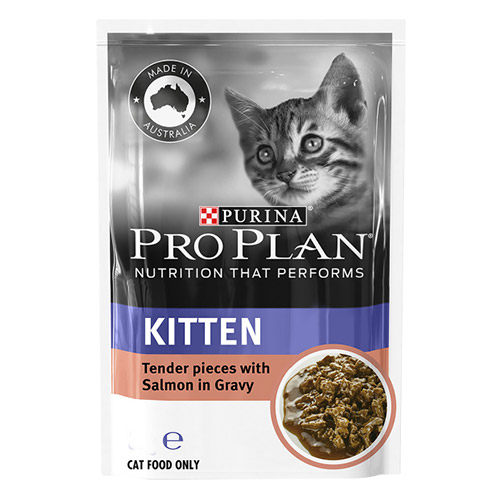 Pro Plan Cat Kitten Salmon Pouch for Food