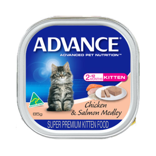 Advance Kitten with Chicken & Salmon Cans 85 Gm