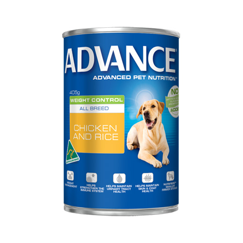 Advance Adult Dog Weight Control All Breed with Chicken & Rice Cans 405 Gm