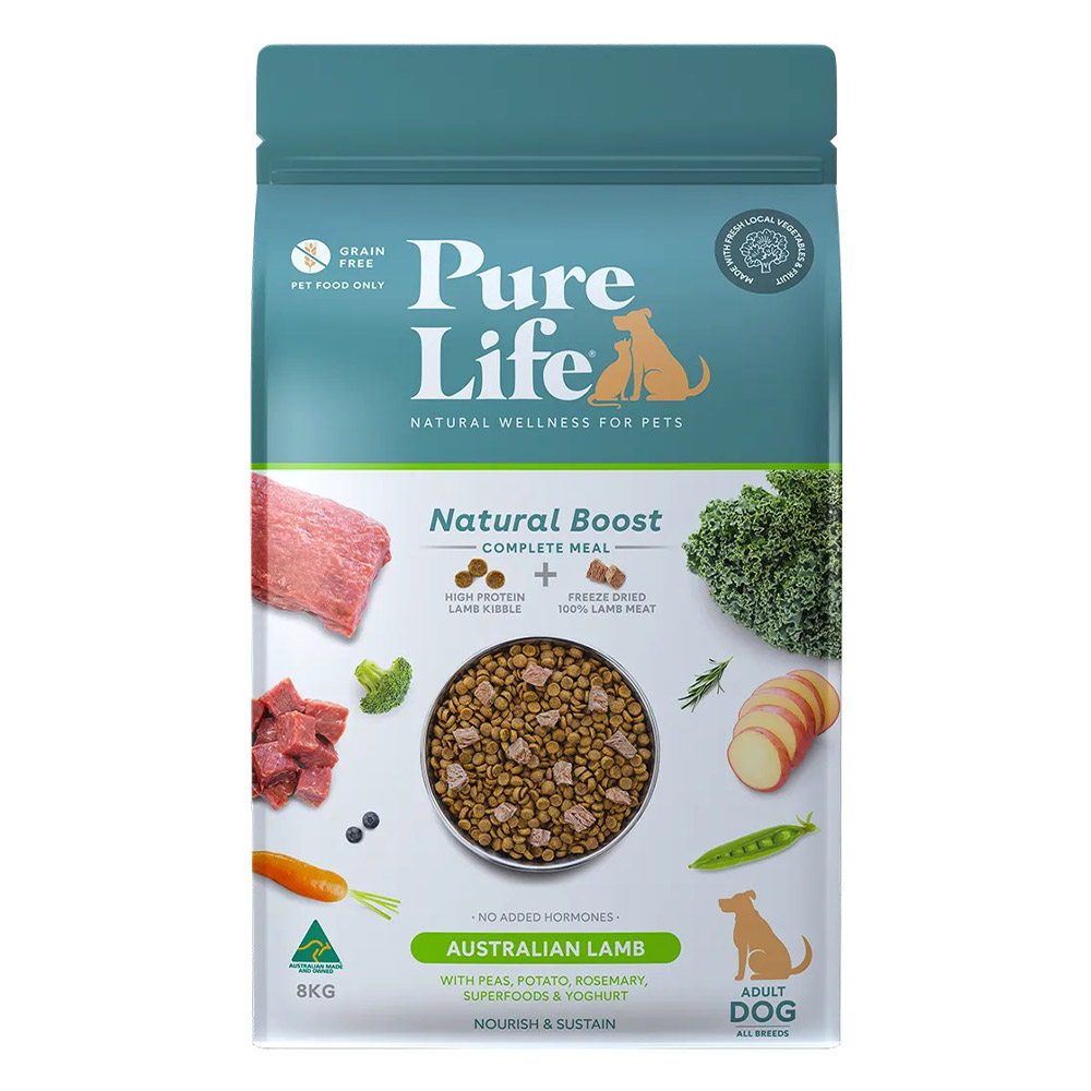 Pure Life Natural Boost Dog Adult Lamb for Food
