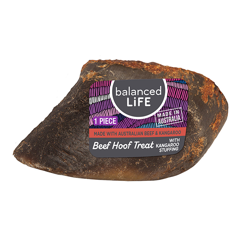 Balanced Life Roo Filled Beef Hoof Dog Treat for Dogs