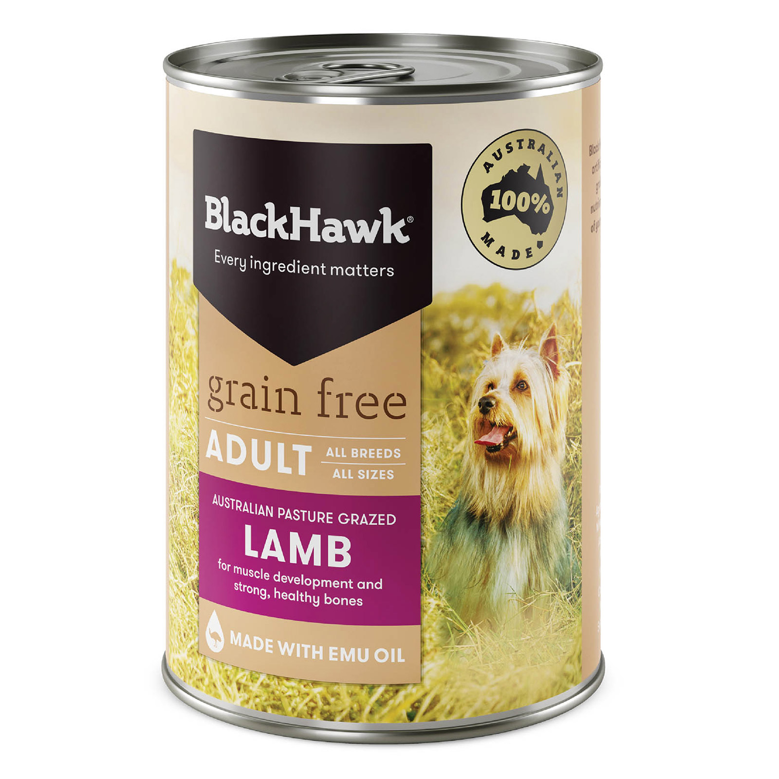 Black Hawk Grain Free Lamb Canned Dog Food  400 gm