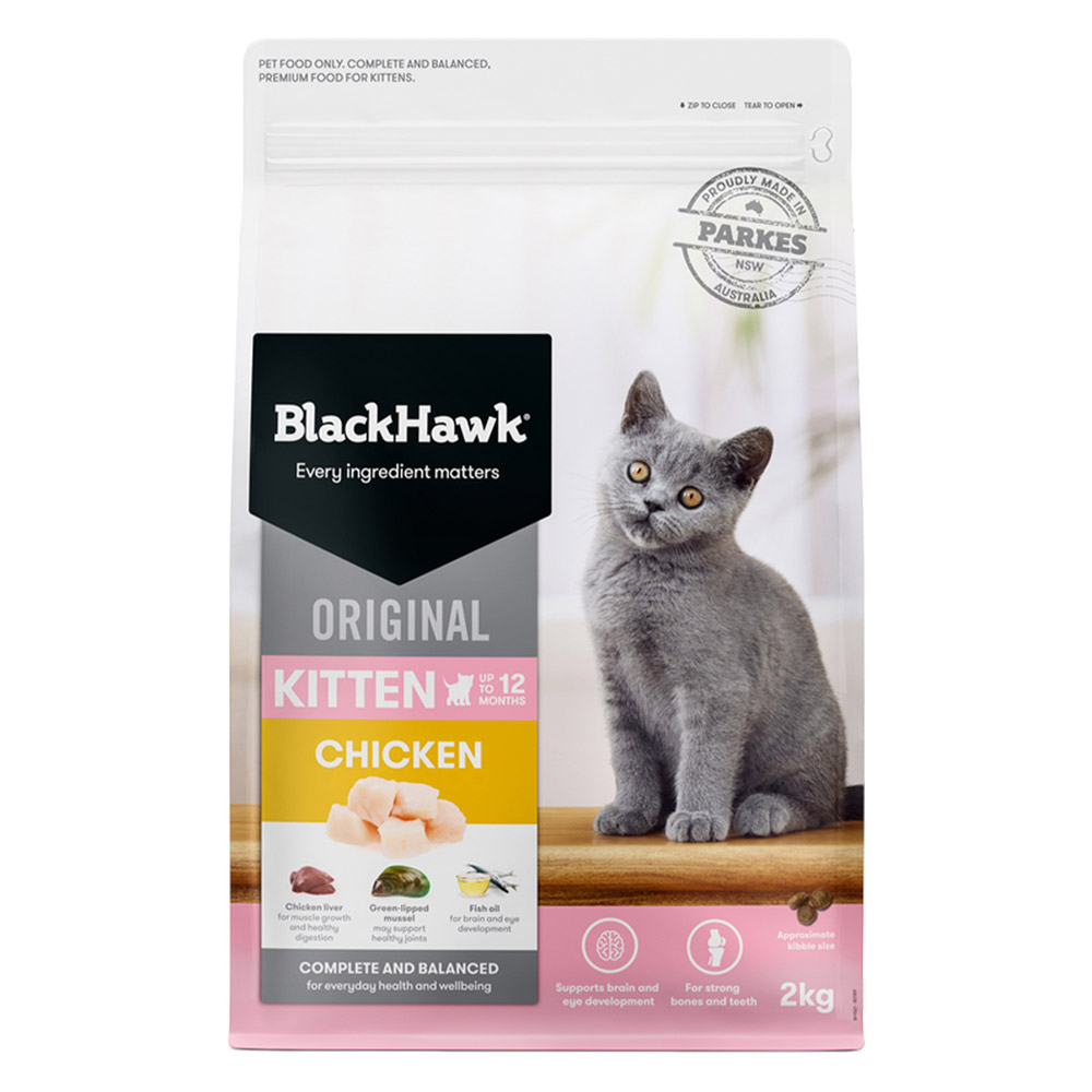 Black Hawk Original Kitten Chicken Dry Cat Food for Food