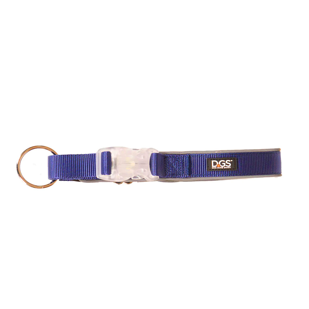 DGS Comet LED Safety Collar (Navy) Small - 1.5cm X 34 - 41cm