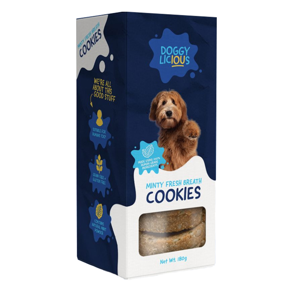 Doggylicious Minty Fresh Breath Cookies for Dogs