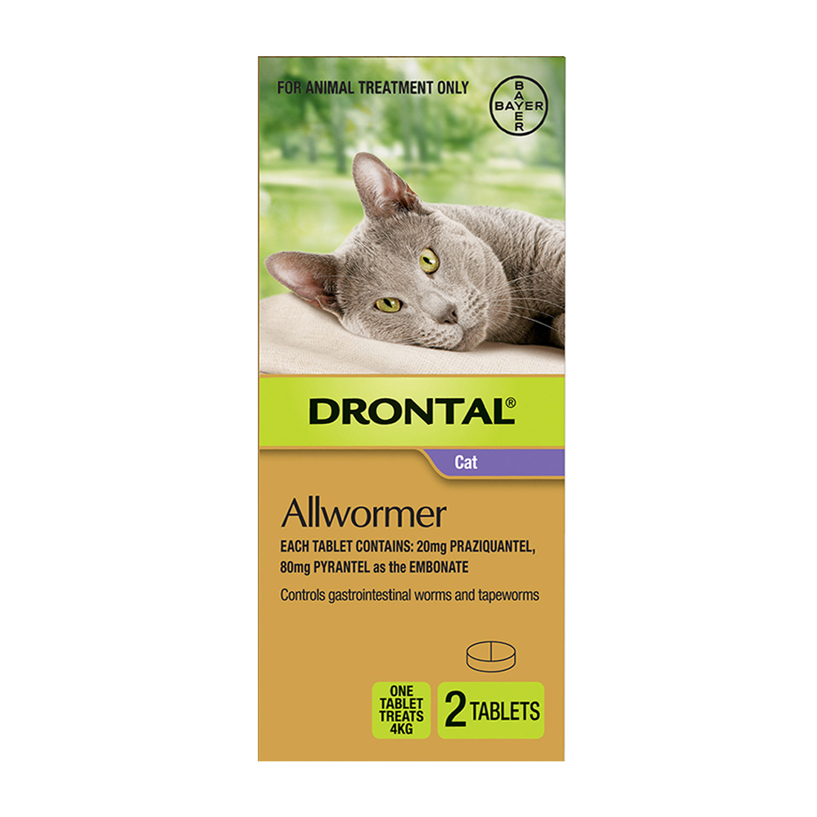Drontal Wormers - Cats For Small Cats 4Kg