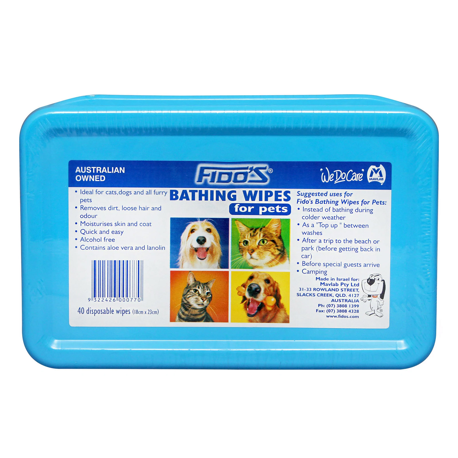 Fido's Bath Wipes Handy Pack for Dogs