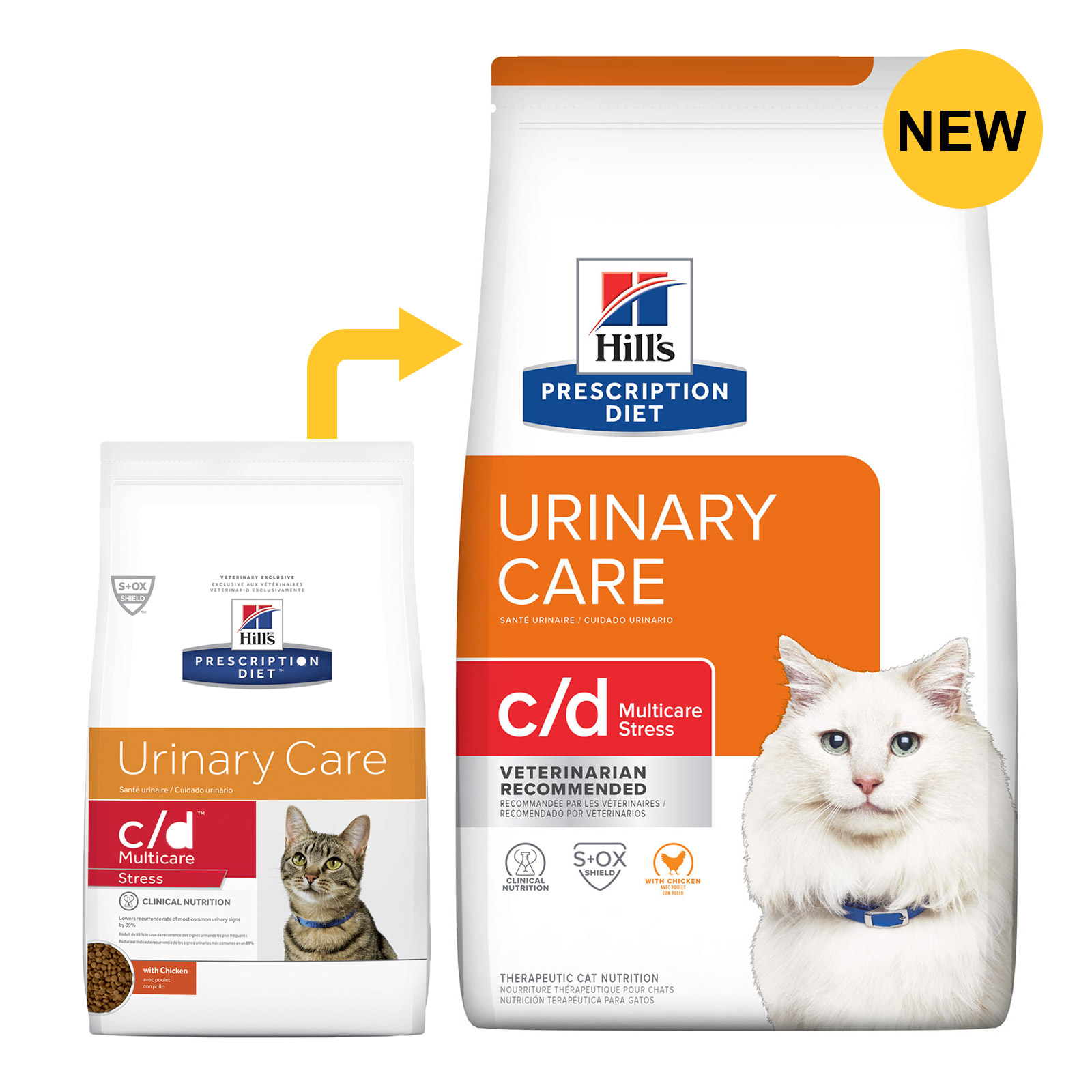 Hill's Prescription Diet c/d Multicare Feline Stress Urinary Care Dry for Food