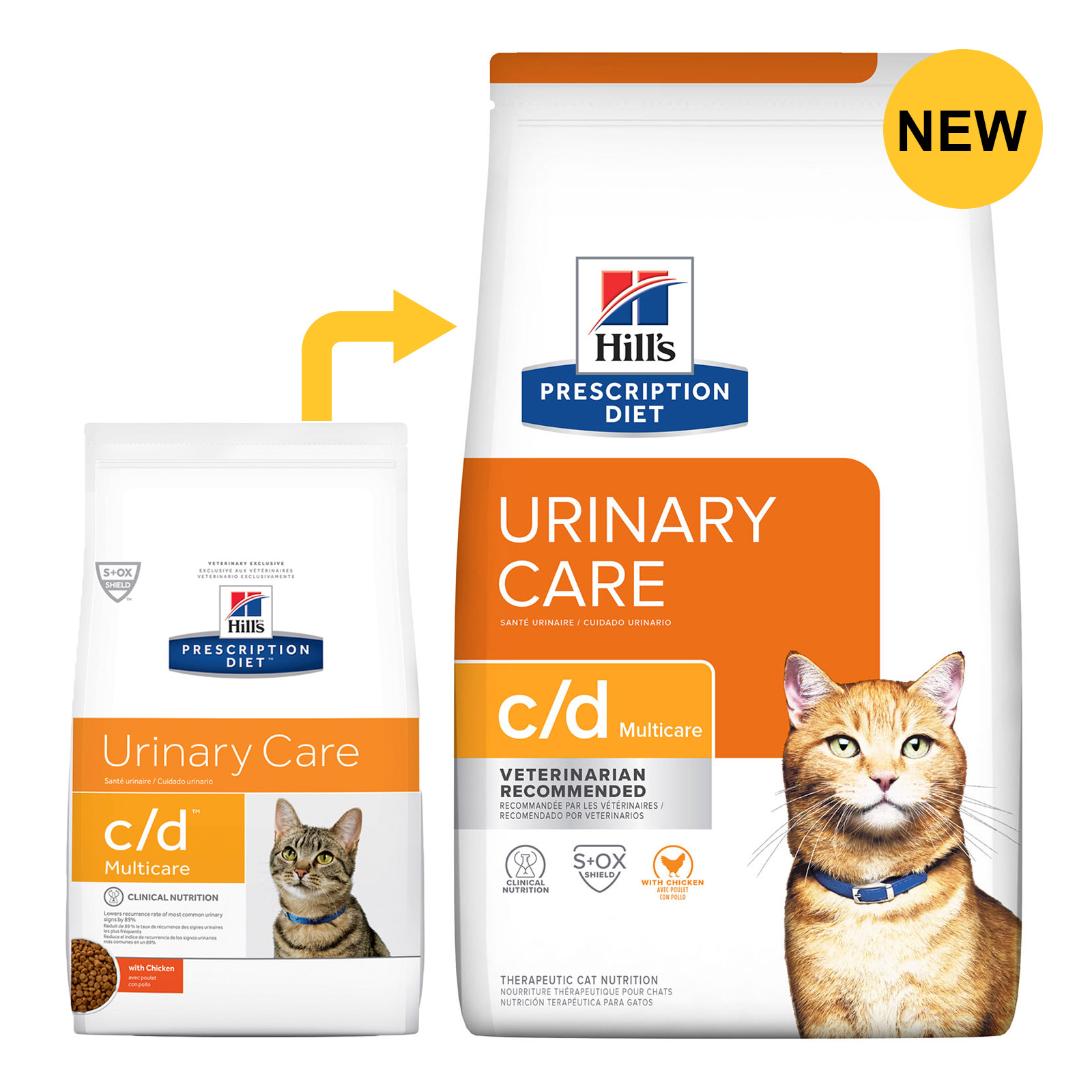 Hill's Prescription Diet c/d Feline Multicare Urinary Care with Chicken Dry for Food