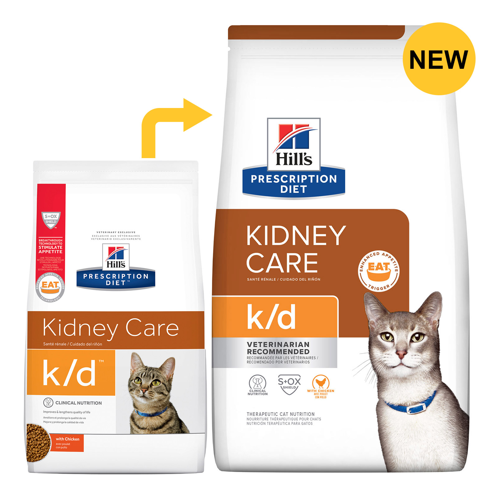 Hill's Prescription Diet k/d Feline Kidney Care with Chicken Dry for Food