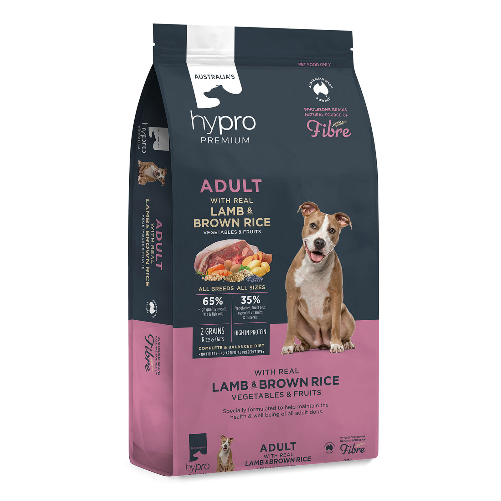 Hypro Premium Wholesome Grains Adult Dog Food (Lamb & Brown Rice) for Food