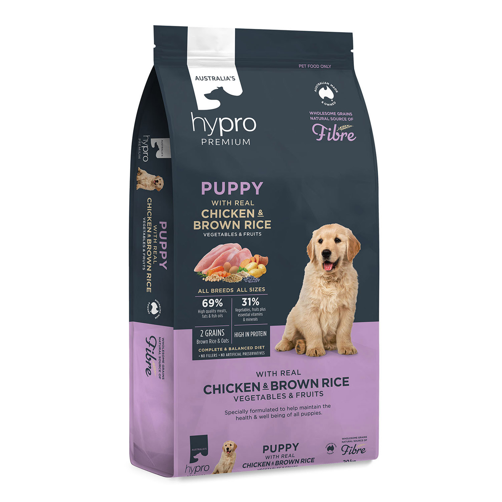 Hypro Premium Wholesome Grains Puppy Food (Chicken & Brown Rice) for Food
