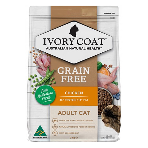 Ivory Coat Cat Adult Grain Free Chicken with Coconut Oil for Food
