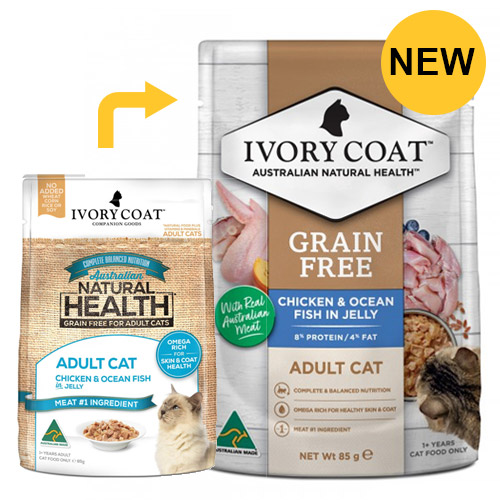 Ivory Coat Cat Adult Grain Free Chicken and Ocean Fish in Jelly for Food