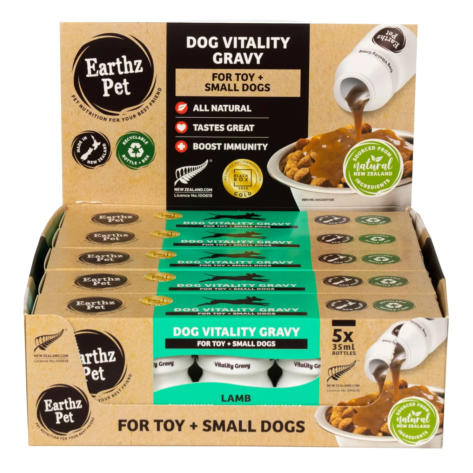 Earthz Pet Free Range Lamb Vitality Gravy For Toy And Small Dogs 35ml