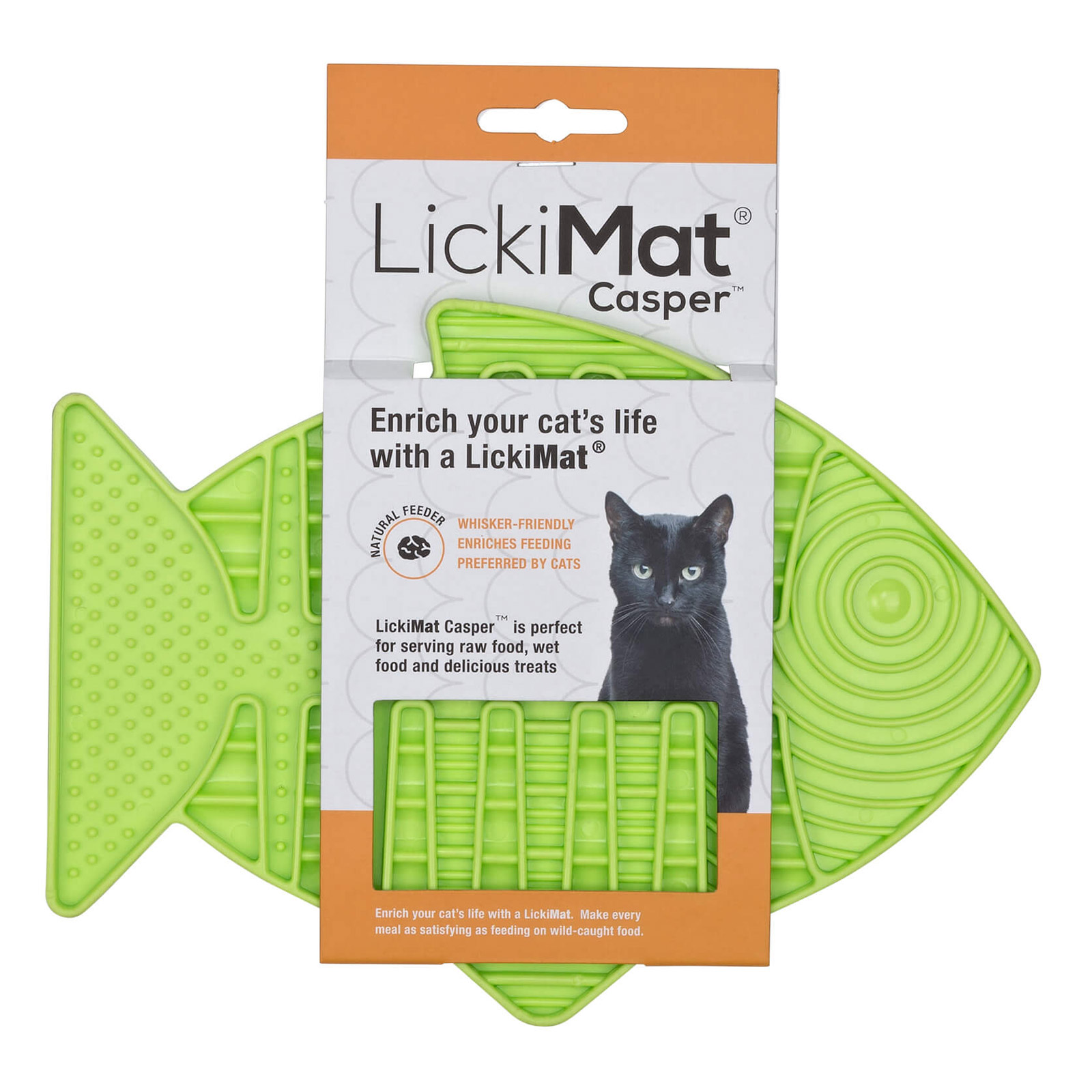 LickiMat Classic Casper Cat Green