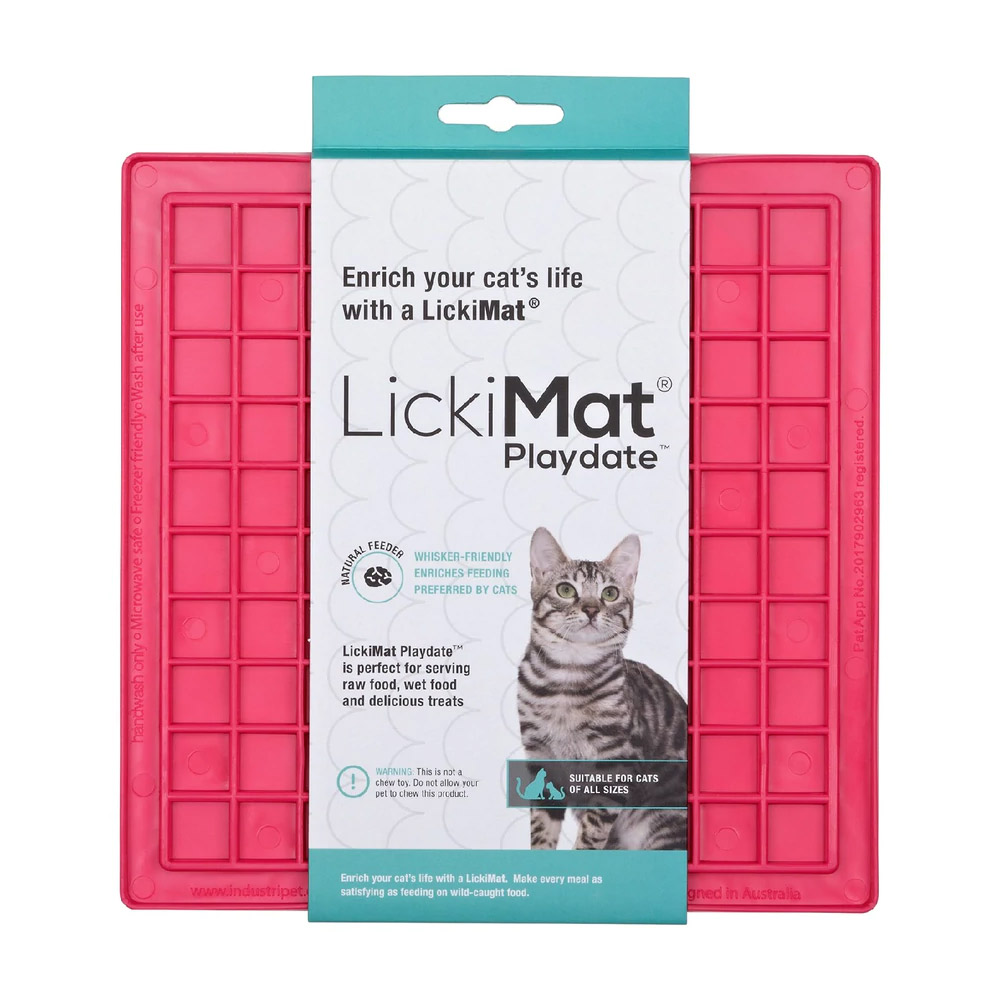 LickiMat Classic Soother Cat Pink