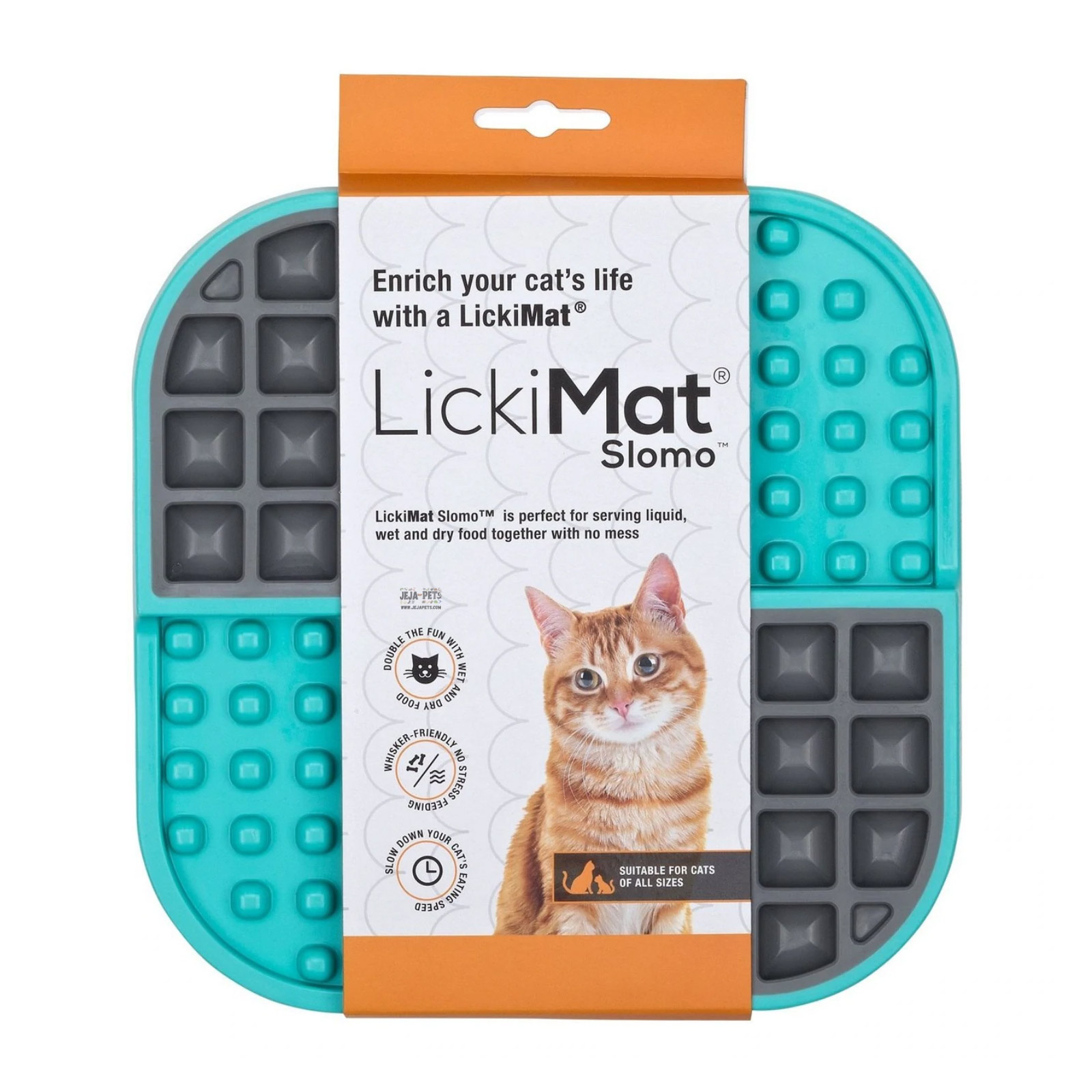 LickiMat Slomo Cat Turquoise