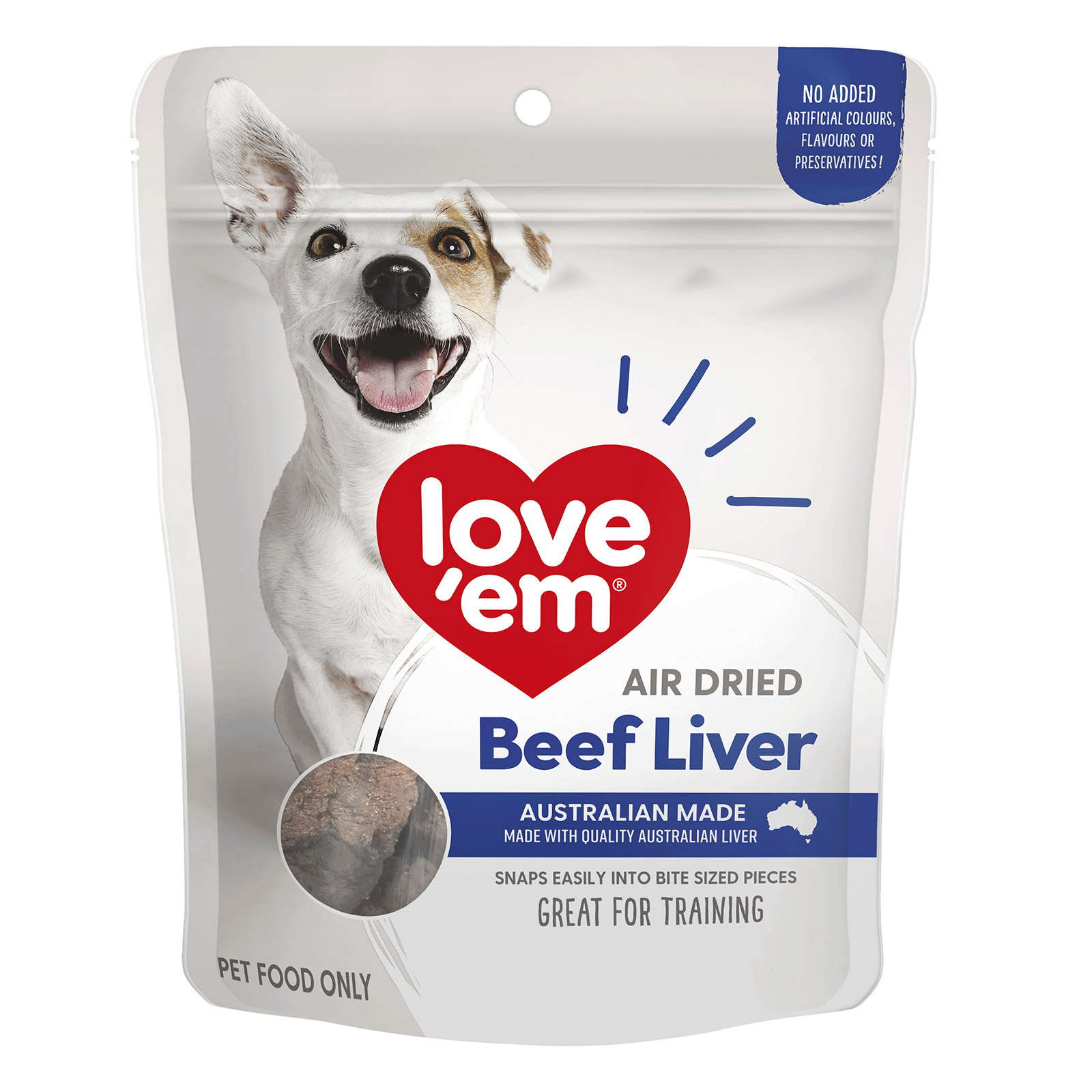Love Em Air Dried Beef Liver Treats for Dogs for Dogs