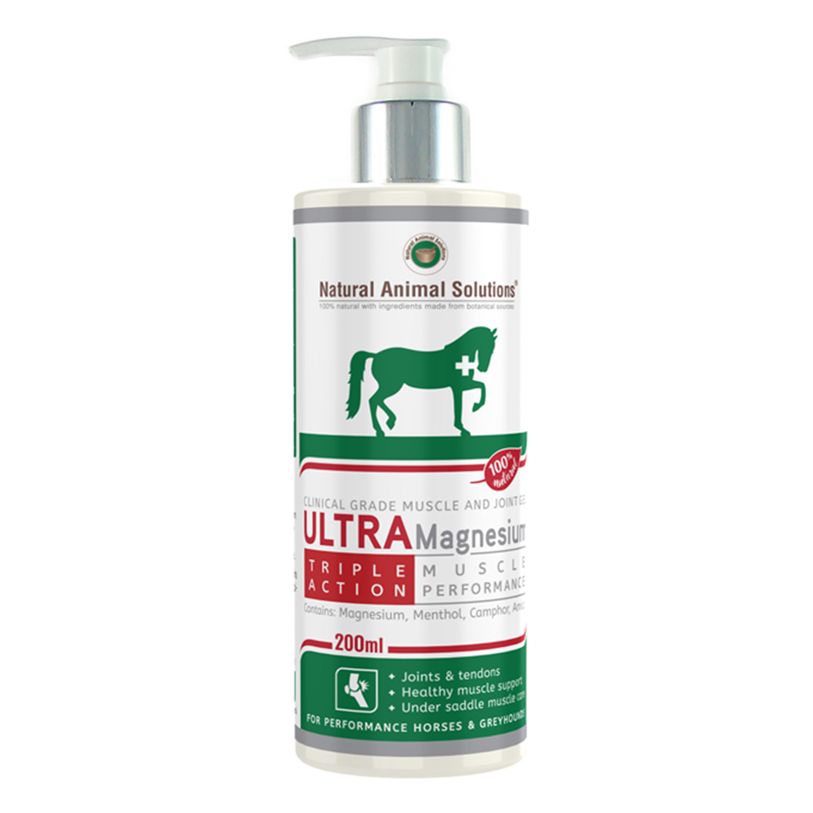 Natural Animal Solutions (NAS) Ultra Magnesium Muscle And Joint Care Gel for Horse and Greyhound