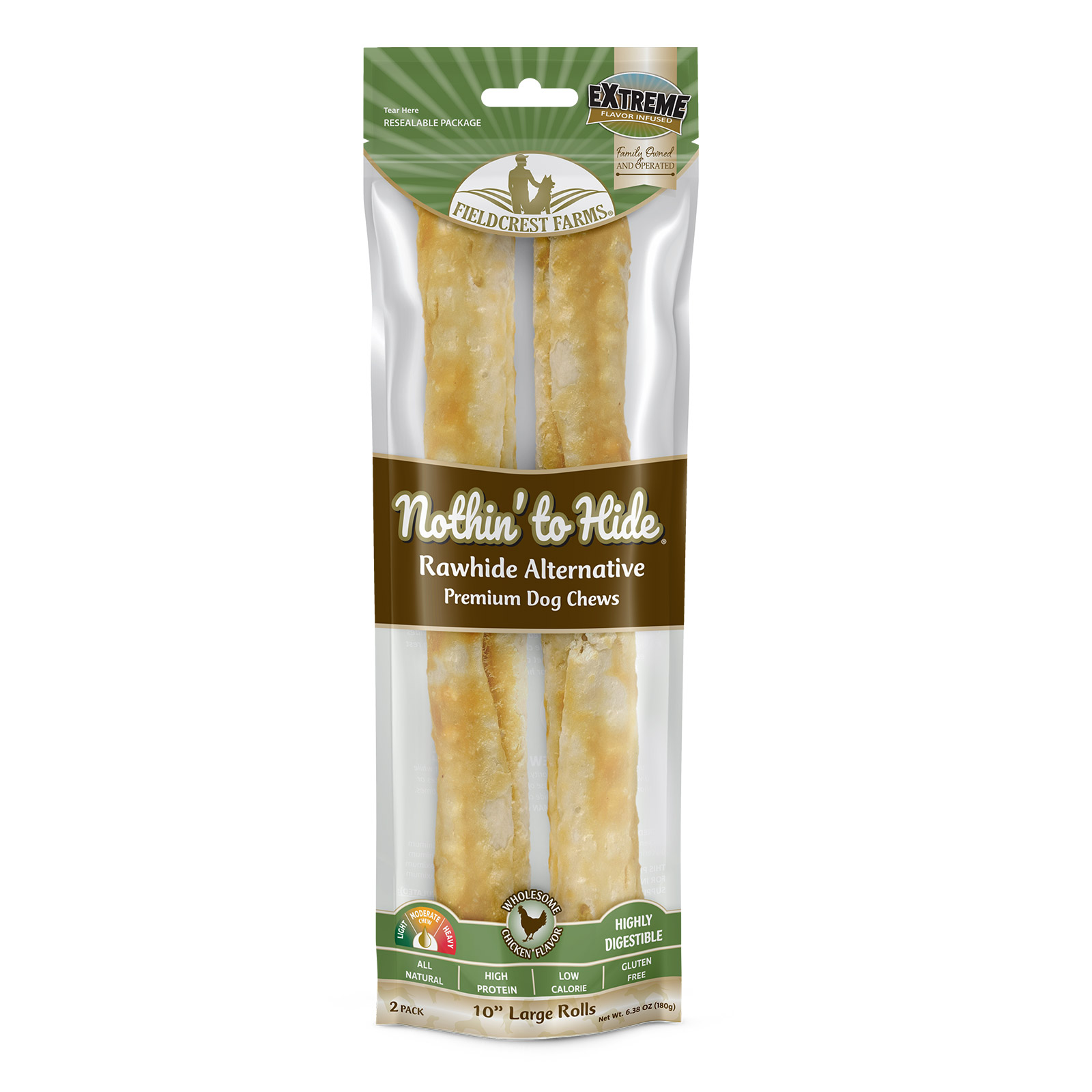 Nothin' to Hide Chicken Roll Large 10 inch 2 Piece