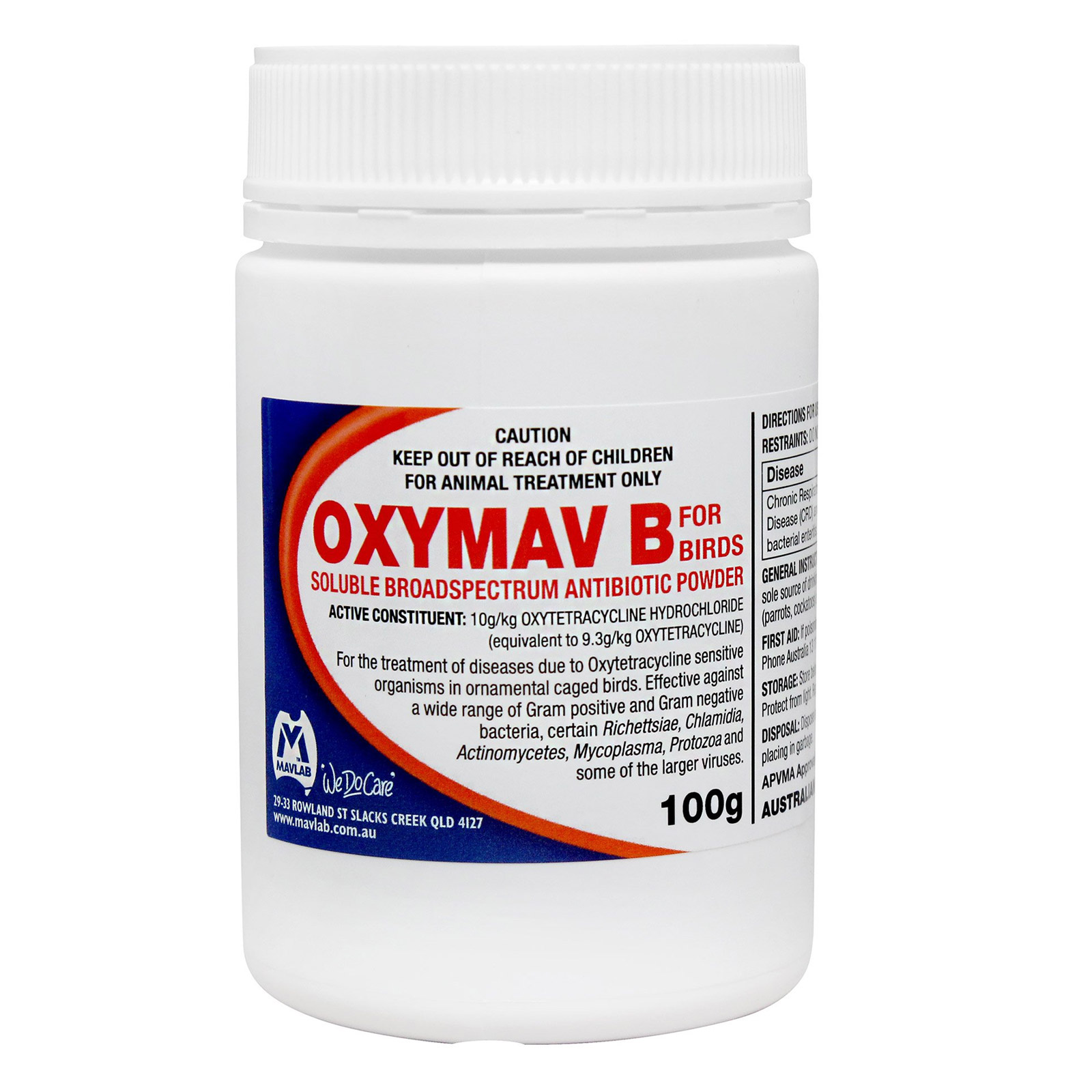 Oxymav B for Bird Supplies