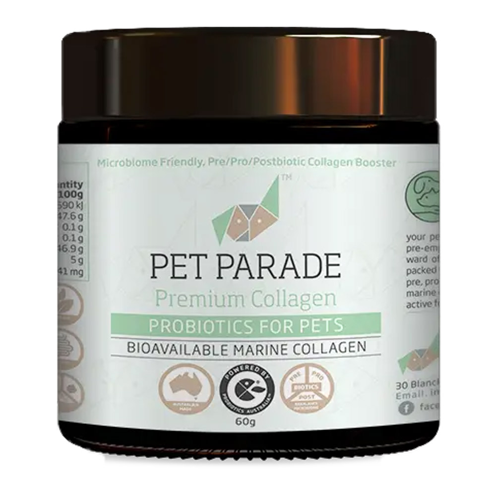 Ipromea Pet Parade Collagen Probiotic Powder for Dogs and Cats