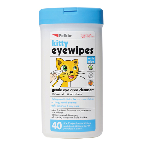 Petkin Kitty Eye Wipes for Cats