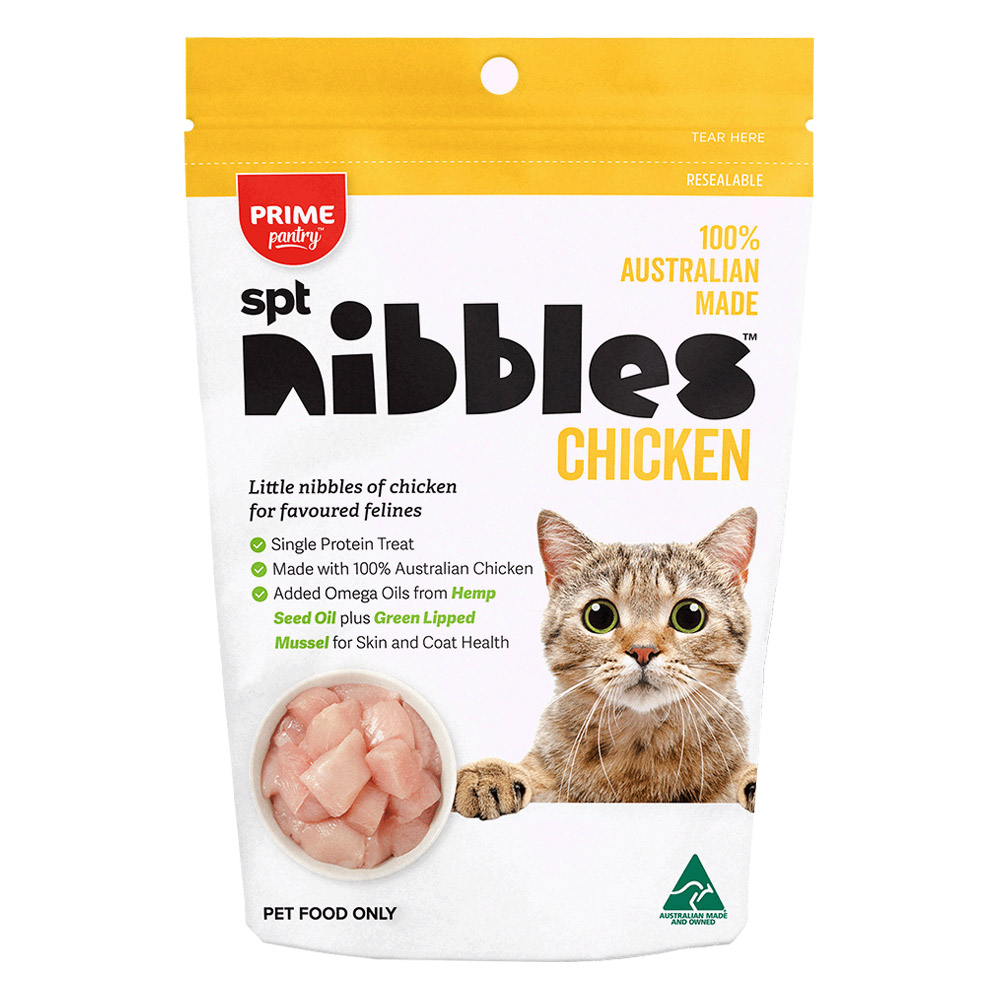 Prime Pantry Nibbles SPT Single Protein Chicken Treats For Cats 40 Gm