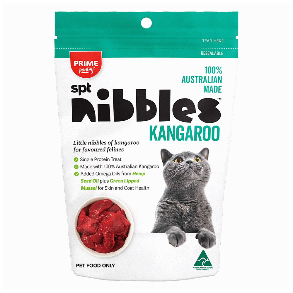 Prime Pantry Nibbles SPT Single Protein Kangaroo Treats For Cats 40 Gm