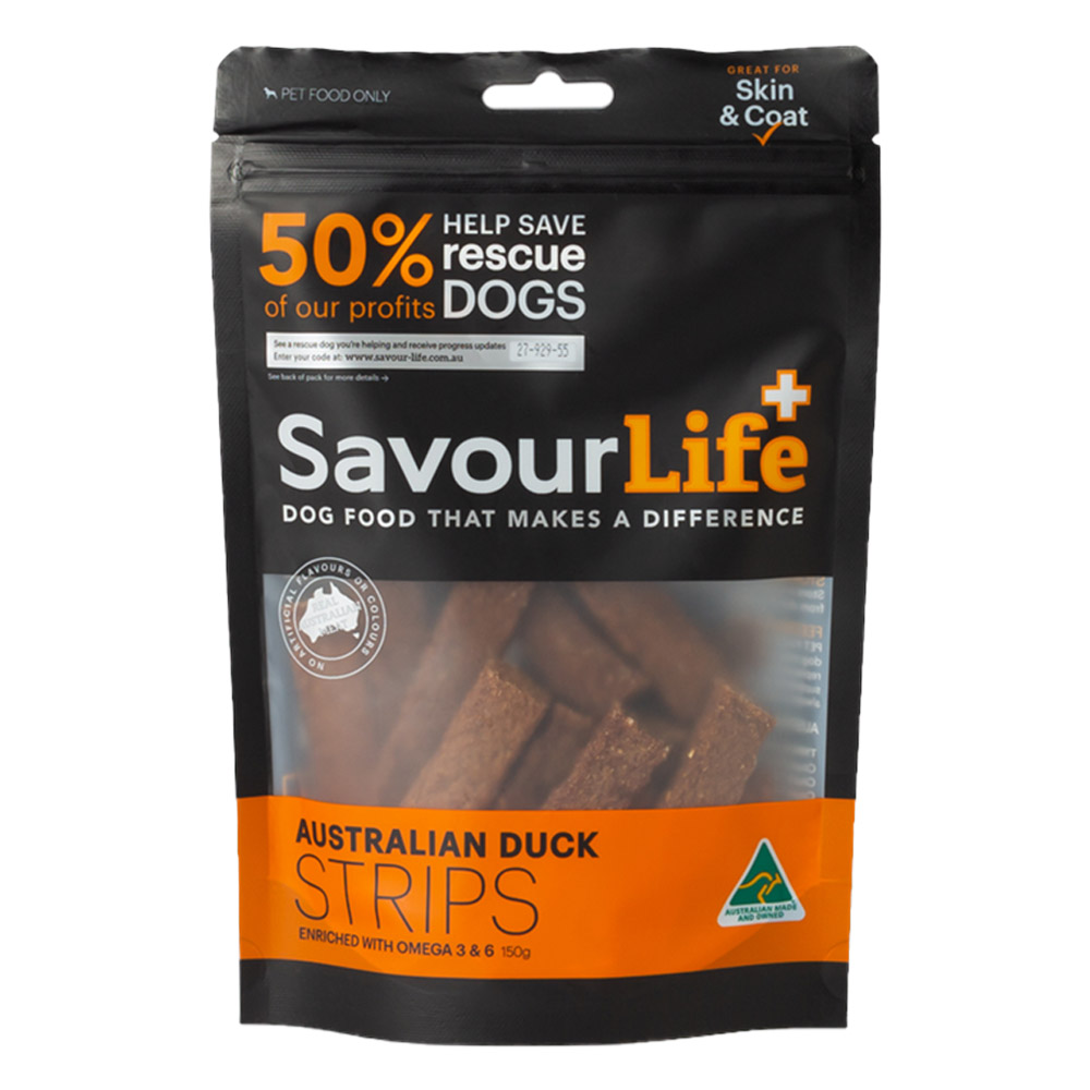 SavourLife Australian Duck Strips Treats for Dogs