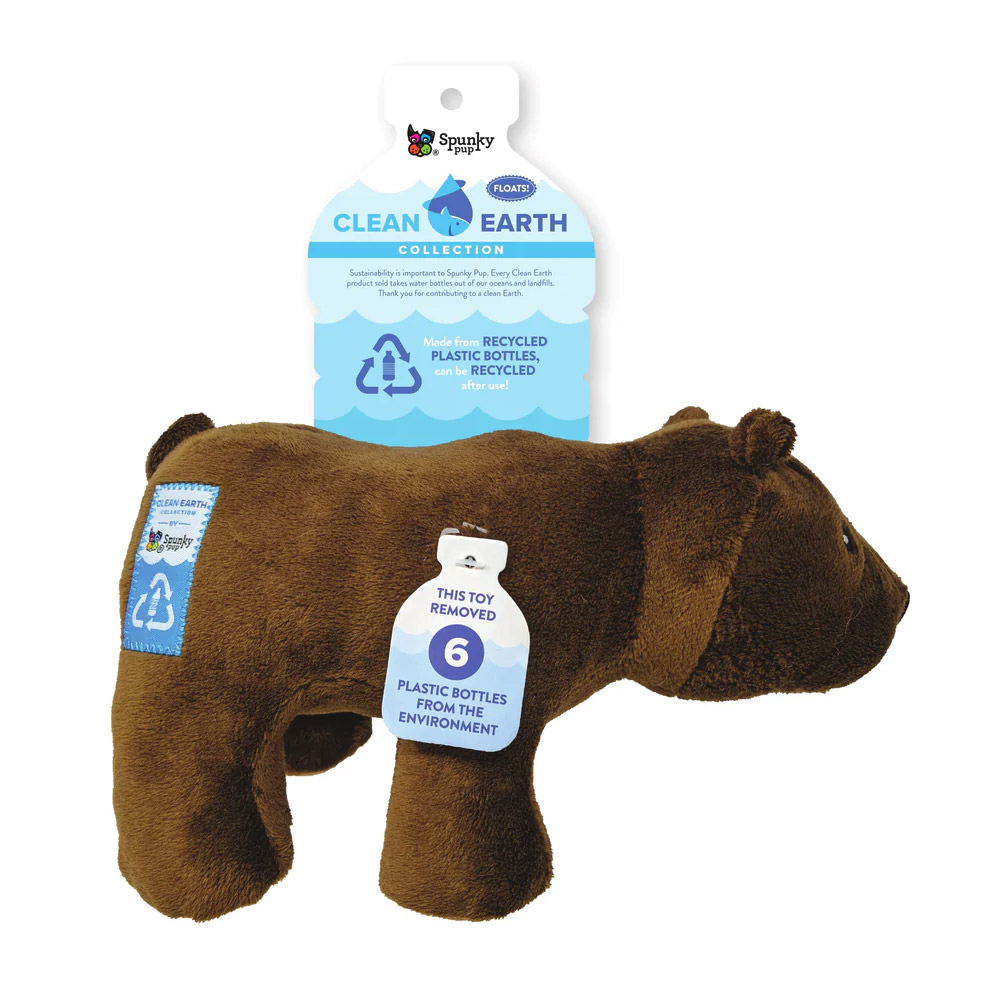 Spunky Pup Clean Earth Bear Large
