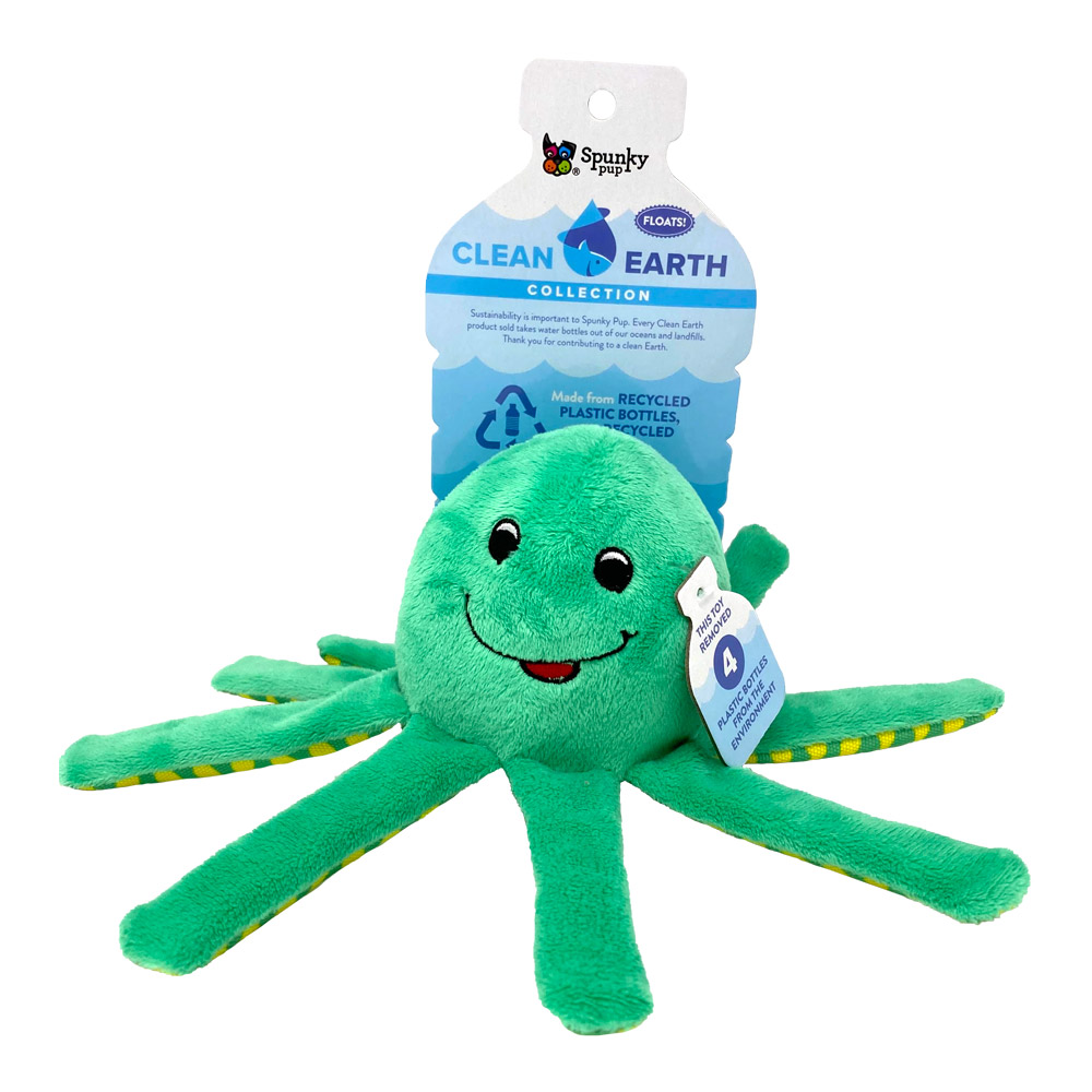 Spunky Pup Clean Earth Octopus for Dogs