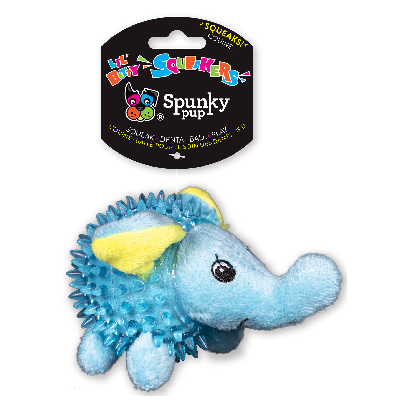 Spunky Pup Lil' Bitty Squeakers Elephant for Dogs