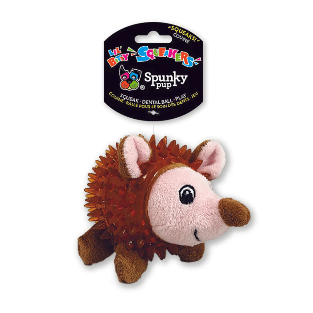 Spunky Pup Lil' Bitty Squeakers Hedgehog for Dogs