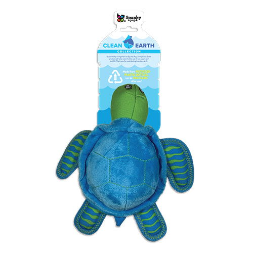 Clean Earth Turtle Plush for Dogs