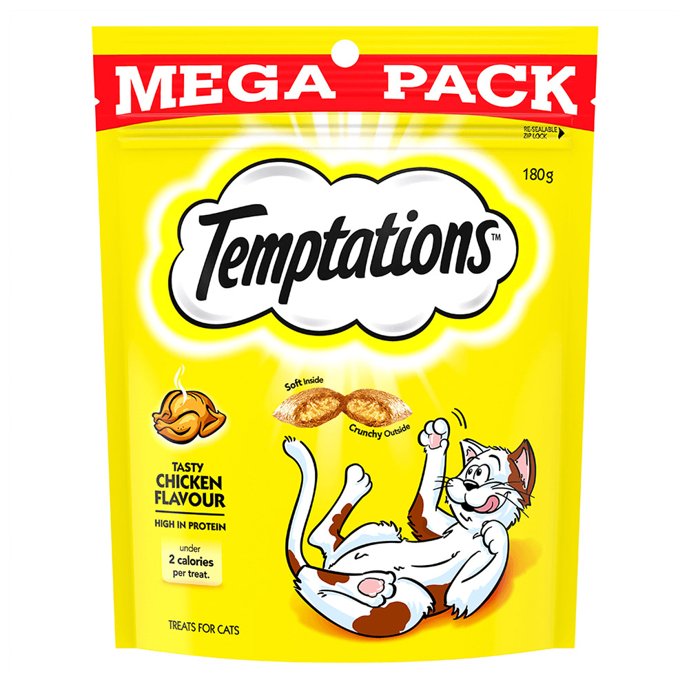 Temptations Tasty Chicken Cat Treats 180gm